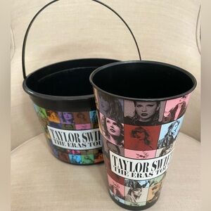 Taylor Swift The Eras Tour Movie Black Plastic Popcorn bucket and Large Cup